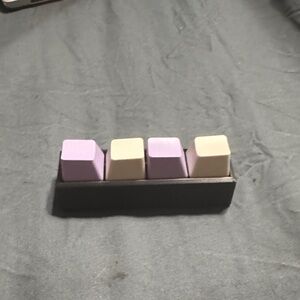 Purple and grey keyboard fidget